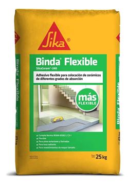 Imagen de Adhesivo flex p/cerámicos Sika Bindaflexible 25kg - Ynter Industrial