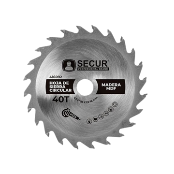Imagen de Hoja de sierra circular  4 1/2" 40 dientes Secur-Ynter Industrial
