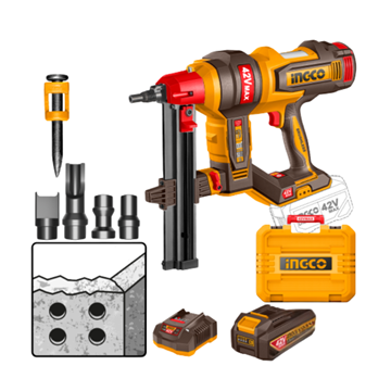 Imagen de Clavadora C/2 Bat 2.5Ah P/Concreto Ingco 42V Brushless-Ynter