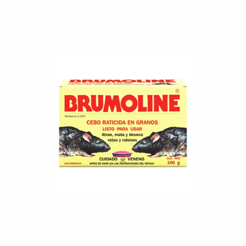 Imagen de Raticida Brumoline estuche 100g - Ynter Industrial