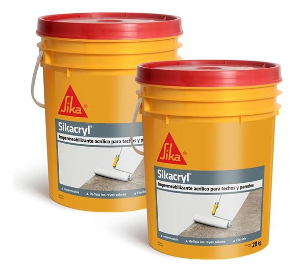Imagen de Impermeabilizante acrílico SIKACRYL 20+20kg Sika - Ynter Industrial