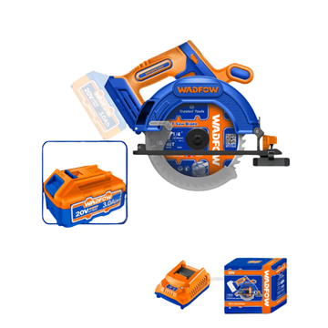 Imagen de Sierra Circular 165mm C/Bat 3Ah Brushless Wadfow - Ynter