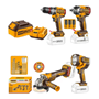 Imagen de Combo Ingco 4 Pzas C/2 Bat 4Ah 20V + Accesorios - Ynter