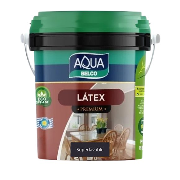 Imagen de Pintura premium interior Belco Aqua superlavable 3.6L -Ynter Industrial