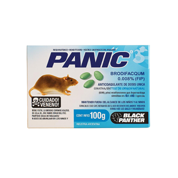 Imagen de Raticida Panic 100G S/Parafina - Ynter Industrial
