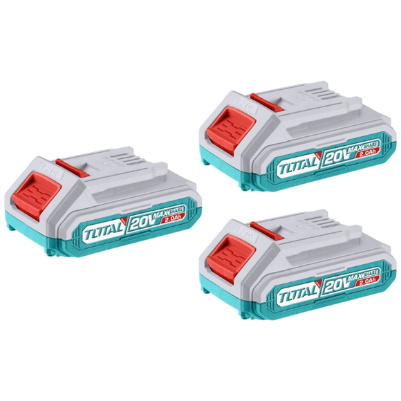 Imagen de 3 Baterías Litio Ion 2.0Ah 20v Total - Ynter Industrial