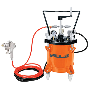 Imagen de Tanque P/Pintar Industrial 10L C/Manguera y Pistola Truper - Ynter