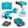 Imagen de Kit Amoladora S/Carbones + Atornillador 10mm 2 Baterias Total - Ynter