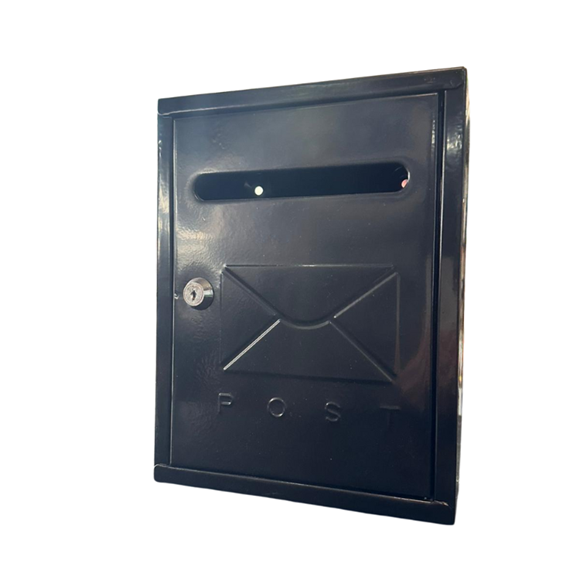 Imagen de Buzon Buzonera Metalica Cartas 22 X 26CM Negro - Ynter Industrial