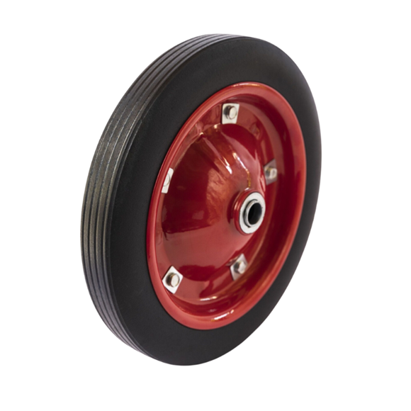 Imagen de Rueda Carretilla Maciza Roja 13" 33CM Eje 20MM - Ynter