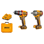 Imagen de Kit Amoladora, Taladro, Llave de Impacto C/2 Bat 4Ah Ingco