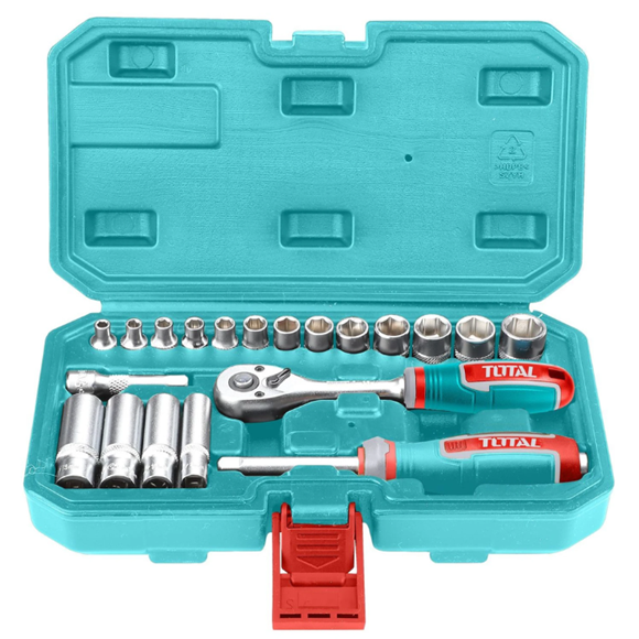 Imagen de Juego De Dados Y Llave Crique 1/4" - 20 Piezas Total - Ynter