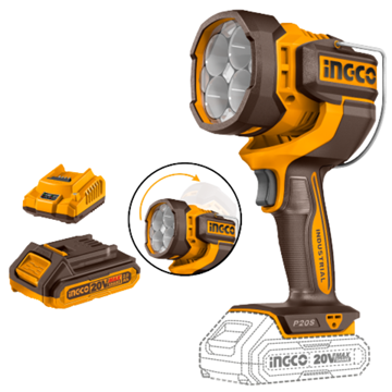 Imagen de Linterna Led Articulada C/Bat 2Ah 22.5W Ingco - Ynter