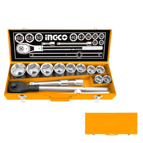 Imagen de Juego De Dados 15 Pzas 3/4" Ingco - Ynter Industrial