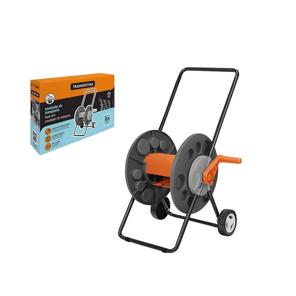Imagen de Enrollador De Manguera Tramontina 1/2" c/ ruedas 55 Mts - Ynter