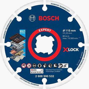 Imagen de DISCO DIAMANTADO 41/2" BOSCH EXPERT MULTI MATERIA - Ynter