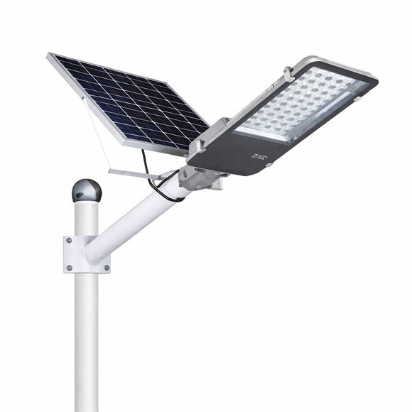 Imagen de FOCO LED C/PANEL SOLAR 100W + BRAZO - Ynter Industrial