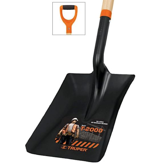 Imagen de Pala De Palear N°4 Extra Grande Mgo.ergonómico Truper Pcs-4p