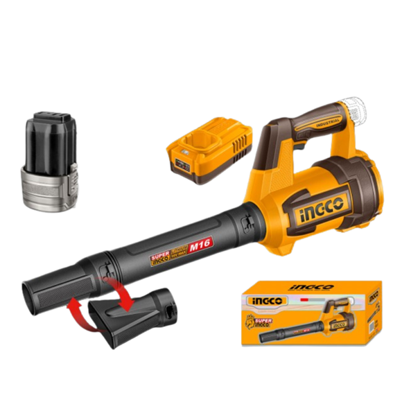 Imagen de Sopladora C/2 Bat 2Ah 16V Ingco - Ynter Industrial
