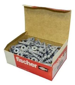 Imagen de Taco Yeso Plástico Tirabuzón Caja 100un - Ynter Industrial