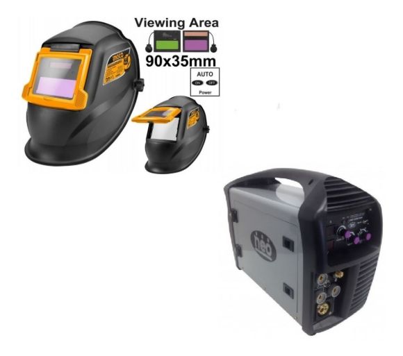 Imagen de Soldadora Inv Mig Neo 250a +mascara Fotosensible Ingco Ynter