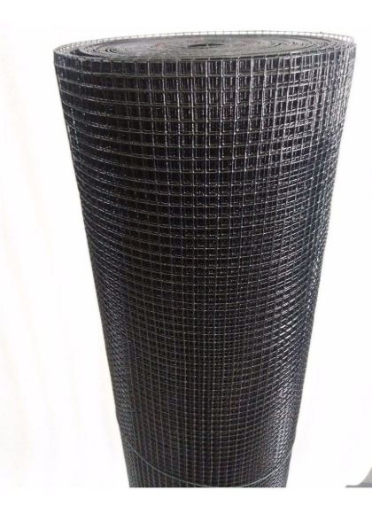 Imagen de Malla Tejido Pvc Negro 1m Alto 12mmx12mm -Ynter