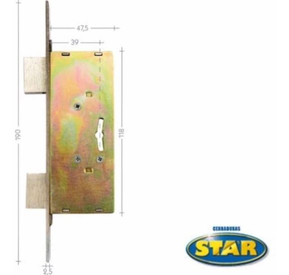 Imagen de Cerradura Cerrojo De Seguridad Star 700 - Ynter Industrial