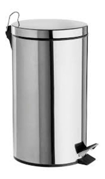 Imagen de Tacho De Basura O Papelera Con Pedal 5 Lts Acero Inox Ynter