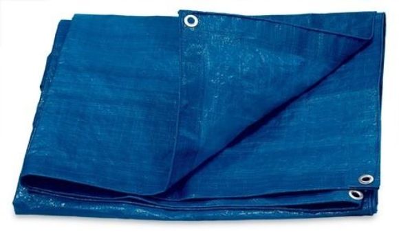 Imagen de Lona Proteccion Uv 3x3 Mt C/ojal Azul - Ynter Industrial