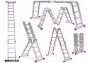 Imagen de Escalera Andamio 5,90 Metros 20 Escalones - S/ Chapa | Ynter