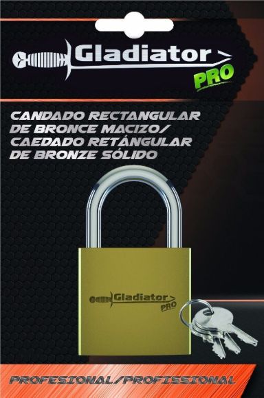 Imagen de Candado De Bronce Macizo Gladiator 25mm- Ynter Industrial