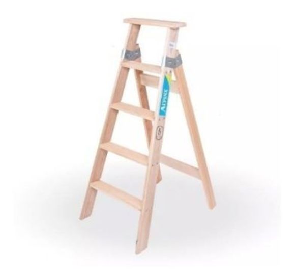 Imagen de Escalera Familiar Madera De 5 Escalones - Ynter Industrial