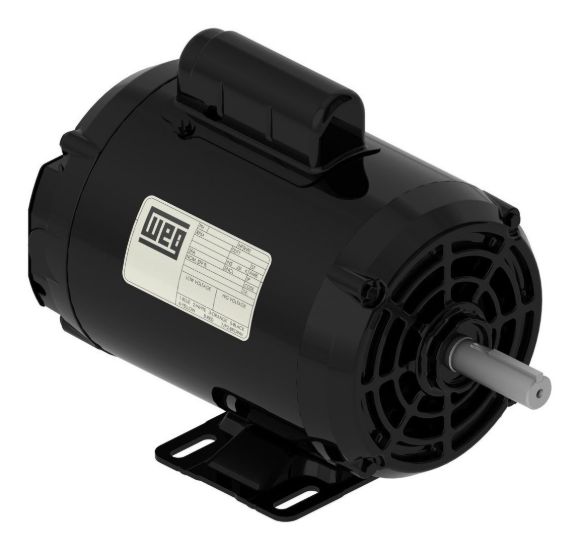 Imagen de Motor monofasico 2 polos 3000rpm 220v Ip21 1/2hp Weg - Ynter Industrial