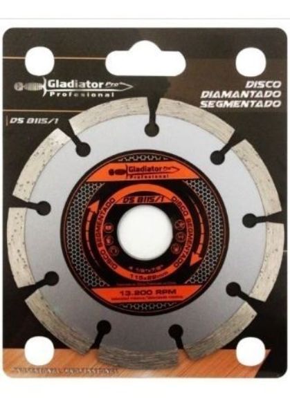 Imagen de Discos Diamantados Segmentados 115mm Gladiator
