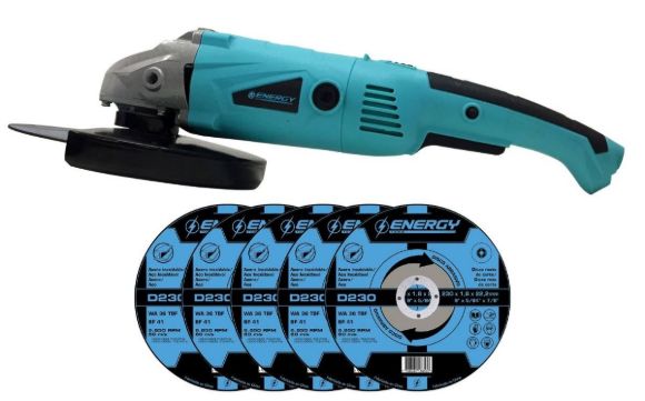Imagen de Amoladora angular eléctrica 9" Energy c/5 discos - Ynter Industrial