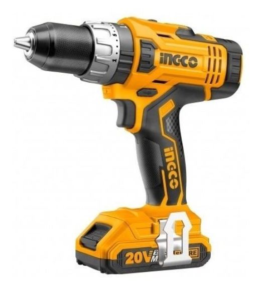 Imagen de Taladro atornillador 13mm 20V Litio 2 bat Ingco - Ynter Industrial