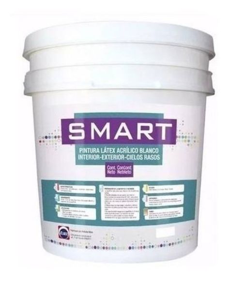 Imagen de Pintura Latex interior Smart Elbex 3.6 Lts Blanco - Ynter Industrial