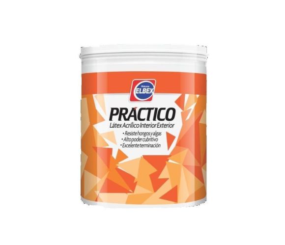 Imagen de Pintura Latex Antihongo Practico 18lt Elbex Int-Ext - Ynter Industrial