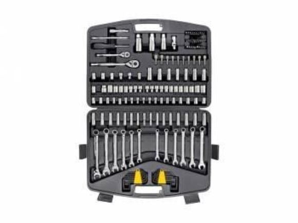 Imagen de Jgo dados Stanley enc. 1/4"- 3/8" + combinadas 145pcs-Ynter