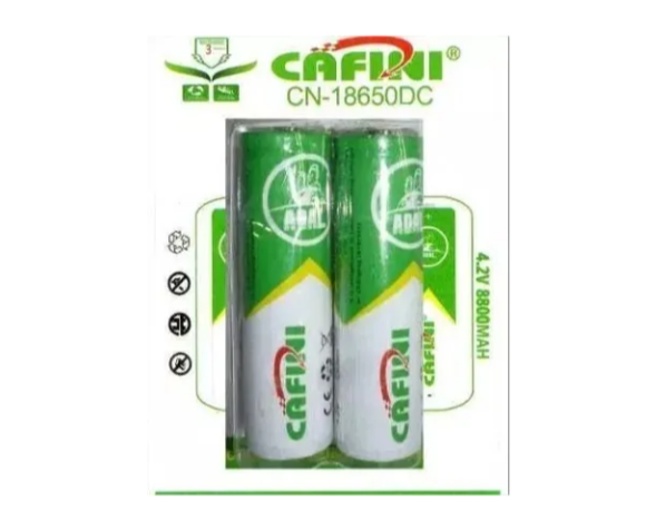 Imagen de Pilas litio recargables Cafini para linternas 4,2v
