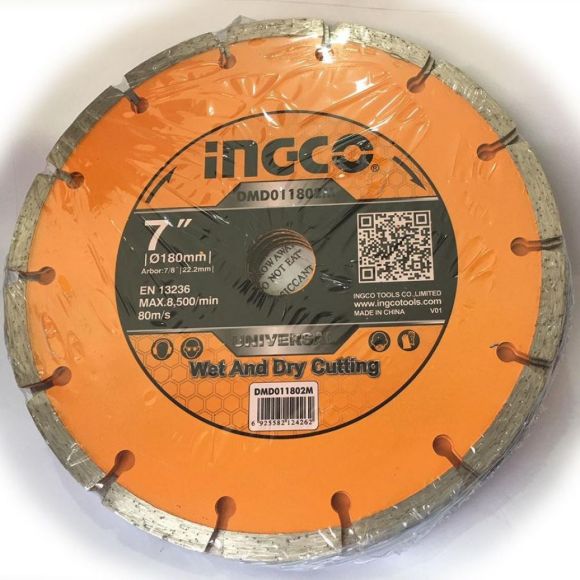 Imagen de Set 5 discos 7" en lata segmentado Ingco - Ynter  Industrial