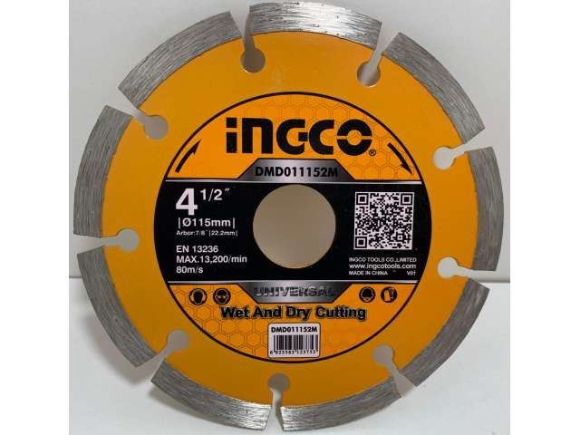 Imagen de Disco diamantado segmentados 4 1/2 Ingco x 10 piezas  - Ynter Industrial