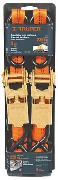 Imagen de Cinta catraca Truper 3mt x 2.54cm x 675kg- Ynter Industrial