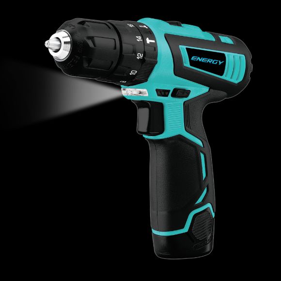 Imagen de Taladro Atornillador percutor recargable 12V Energy - Ynter