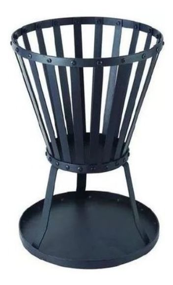 Imagen de Brasero  fogonero Negro 41 X 42cm Altura Con Base Metálico - Ynter