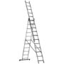 Imagen de Escalera Aluminio Extensible 3 Tramos 8 esc. 5mt 24esc -Ynter