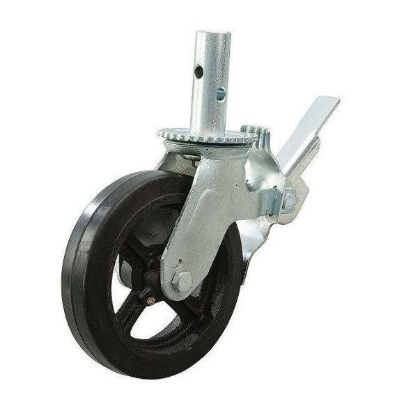 Imagen de Rueda Andamio Perno C/Freno 35mm 6" Reforzada - Ynter Industrial