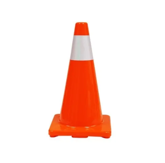 Imagen de Cono Seguridad 70cm Base Goma Reflec Truper - Ynter Industrial
