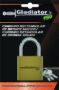 Imagen de Candado Rectangular Bronce Macizo 20mm Gladiator -Ynter