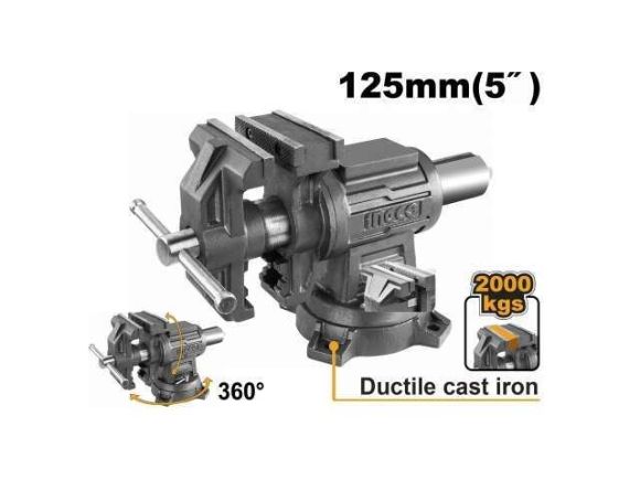 Imagen de Morza Banco 5" 125mm Ingco HBV085 - Ynter Industrial